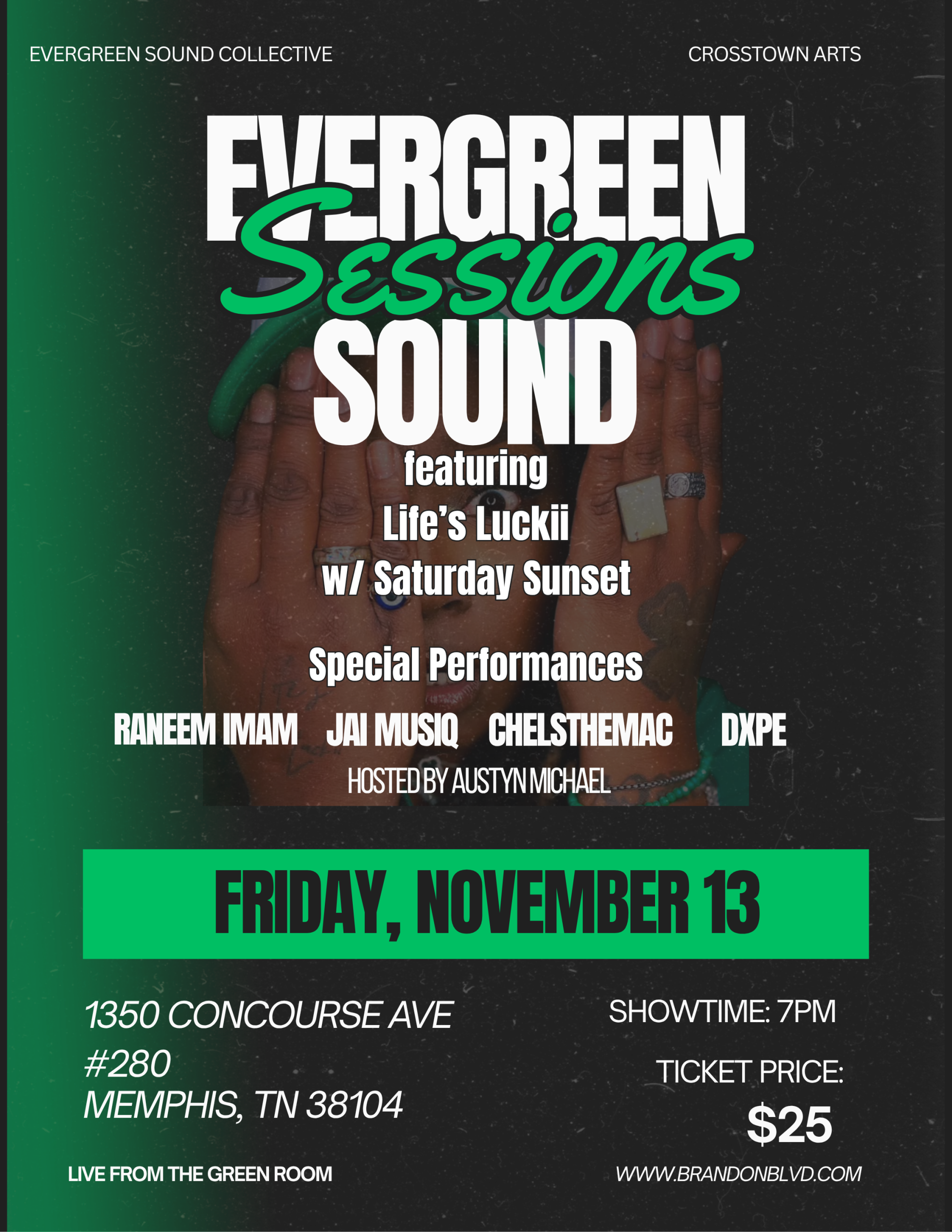 Yellow and Green Autumn Music Festival Flyer